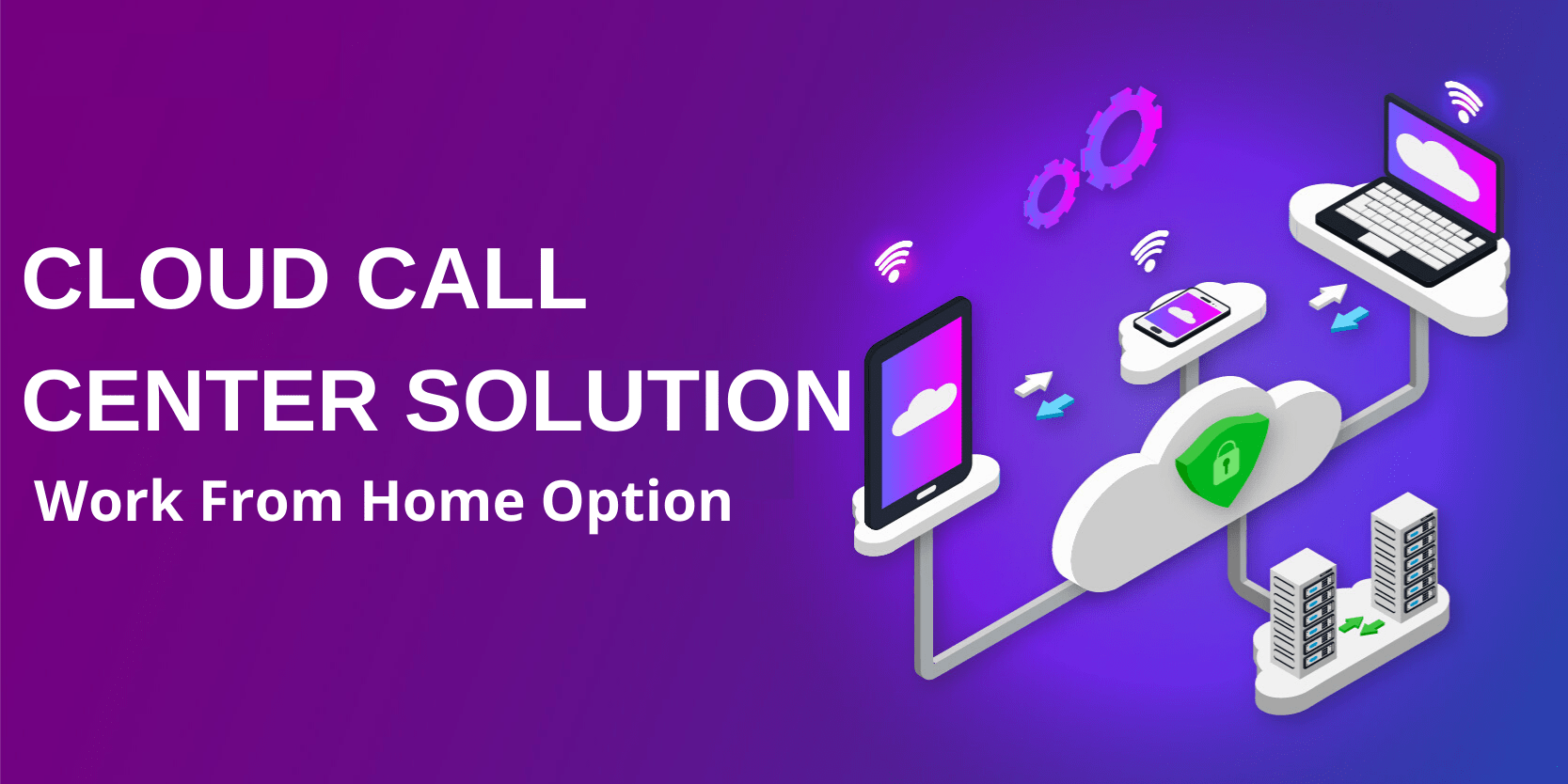 cloud call center solution with work from home option