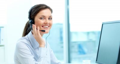 businesswoman call center